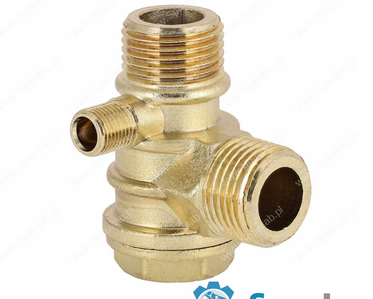 Airpress Zawór zwrotny do kompresora pionowego 1/2" x 1/2" x 1/8" (do modeli 50l), zdjęcie 5