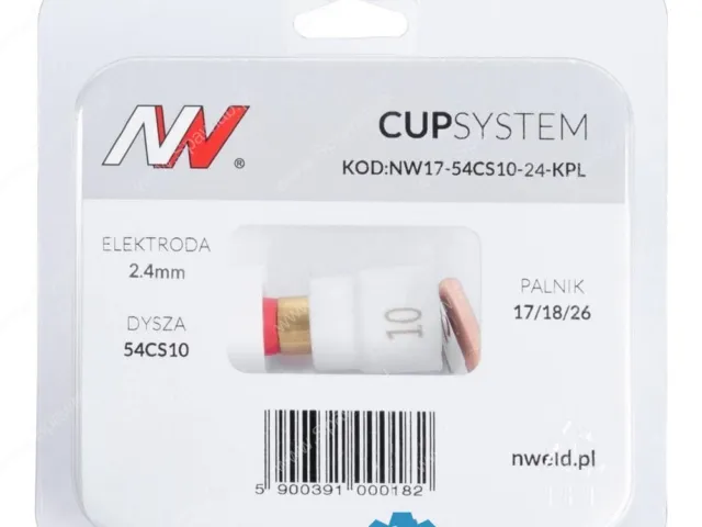 CUPSYSTEM - zestaw 17/18/26 dysza kielich #10 [na elektrodę 2.4]