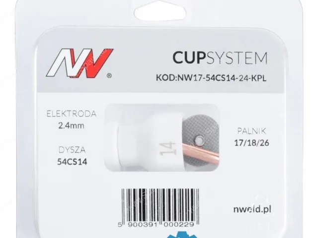 CUPSYSTEM - zestaw 17/18/26 dysza kielich #14 [na elektrodę 2.4]