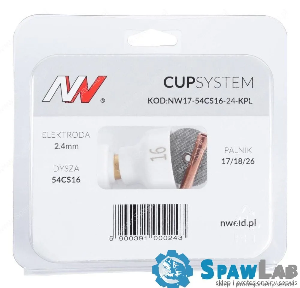 CUPSYSTEM - zestaw 17/18/26 dysza kielich #16 [na elektrodę 2.4]