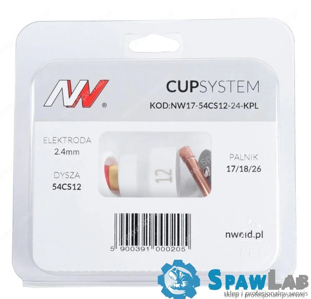 CUPSYSTEM - zestaw 17/18/26 dysza kielich #12 [na elektrodę 2.4]