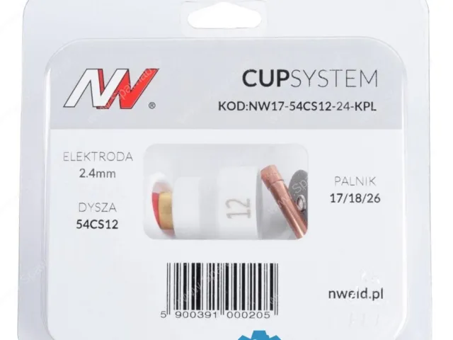 CUPSYSTEM - zestaw 17/18/26 dysza kielich #12 [na elektrodę 2.4]