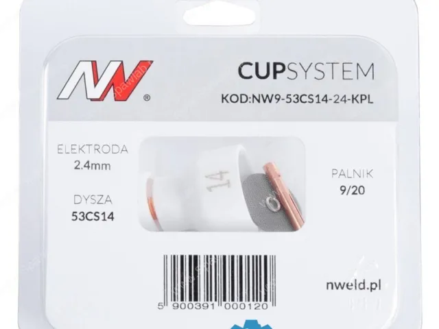 CUPSYSTEM - zestaw 9/20 dysza kielich #14 [na elektrodę 2.4]