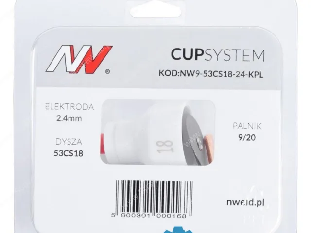 CUPSYSTEM - zestaw 9/20 dysza kielich #18 [na elektrodę 2.4]