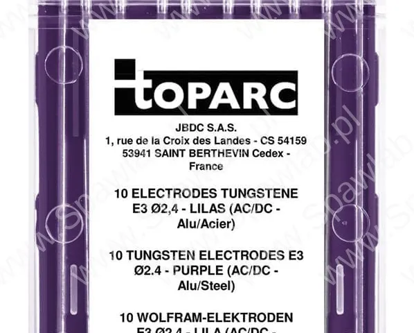 GYS 10 Elektrod tungstenowych E3 Ø2.4 fioletowe 46771