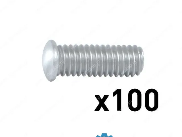 GYS 100x Kołki Gwintowane AlMg3 M8x16mm ARCPULL 63983
