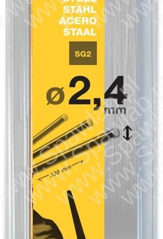 GYS 27 Prętów Stalowych TIG (SG2) Ø2,4 - 330mm - Blister 0,33kg 69572