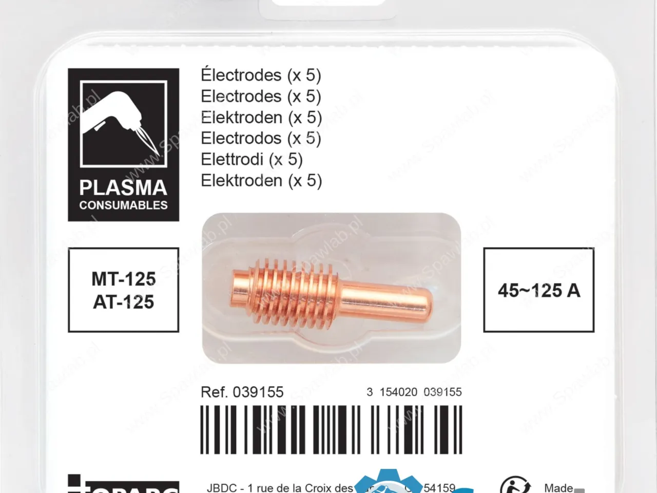 GYS 5 Elektrody 45/125A MT/AT-125 39155