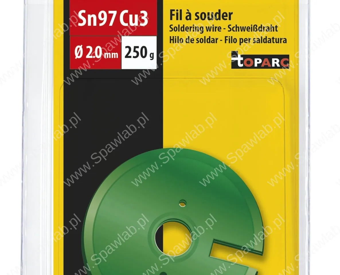 GYS Drut do Lutowania Cynowo-Ołowiowy 97% Ø2mm - 250g 47143