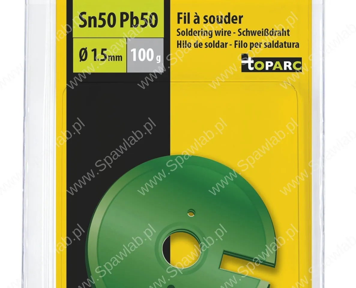 GYS Drut lutowniczy Cyna/ołów 50% Ø1.5mm 100g 46658