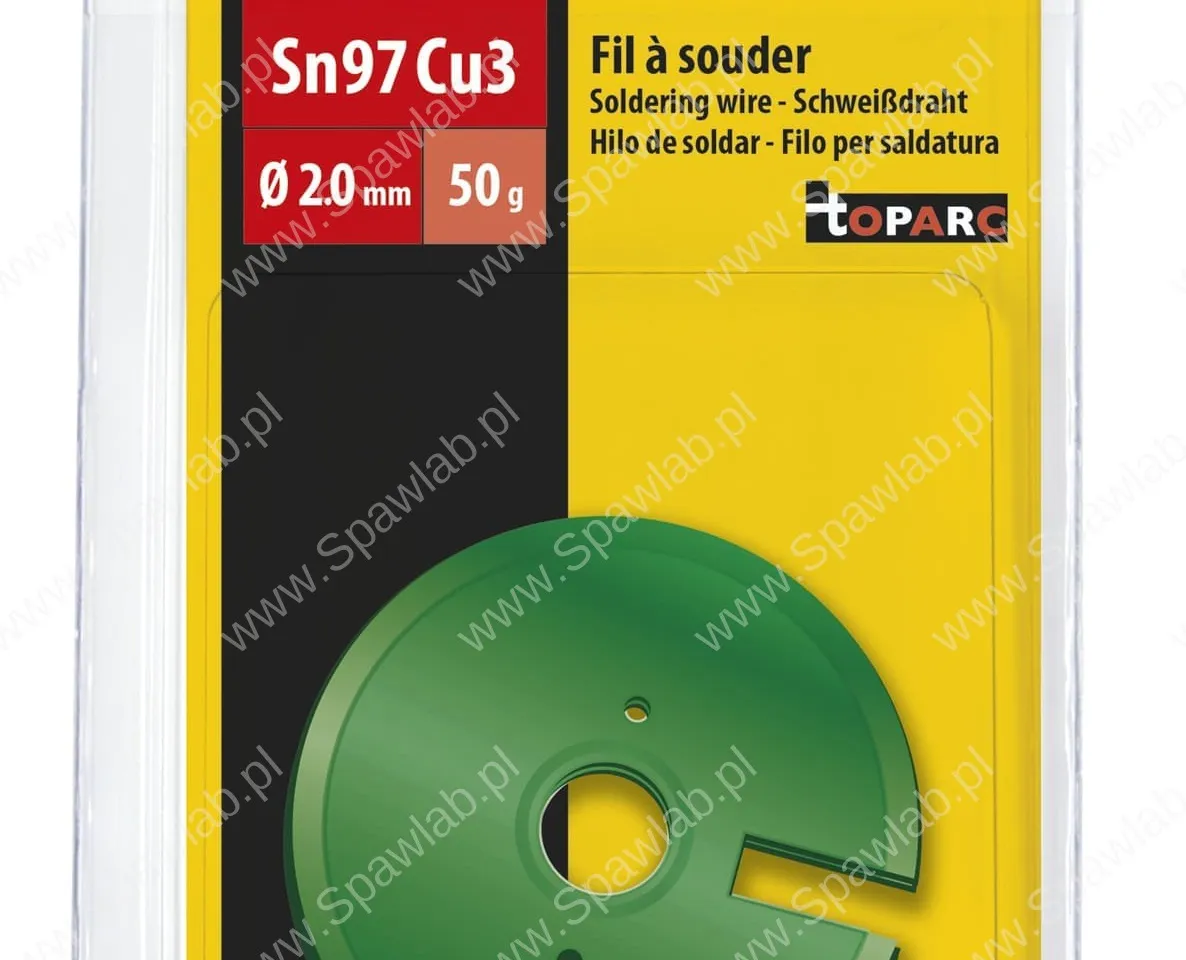 GYS Drut lutowniczy cyna/ołów 97% Ø2mm - 50g 46689