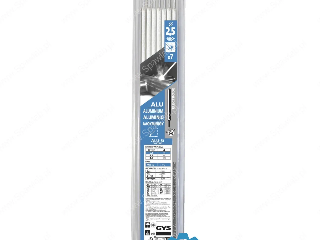 GYS Elektrody Aluminiowe Ø2.5mm 73708