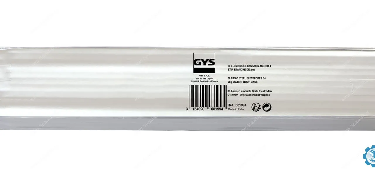 GYS Elektrody E7018 Niskowodorowe Stal Ø 4.0mm 2kg 81994