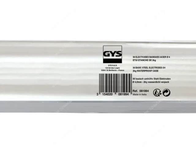 GYS Elektrody E7018 Niskowodorowe Stal Ø 4.0mm 2kg 81994