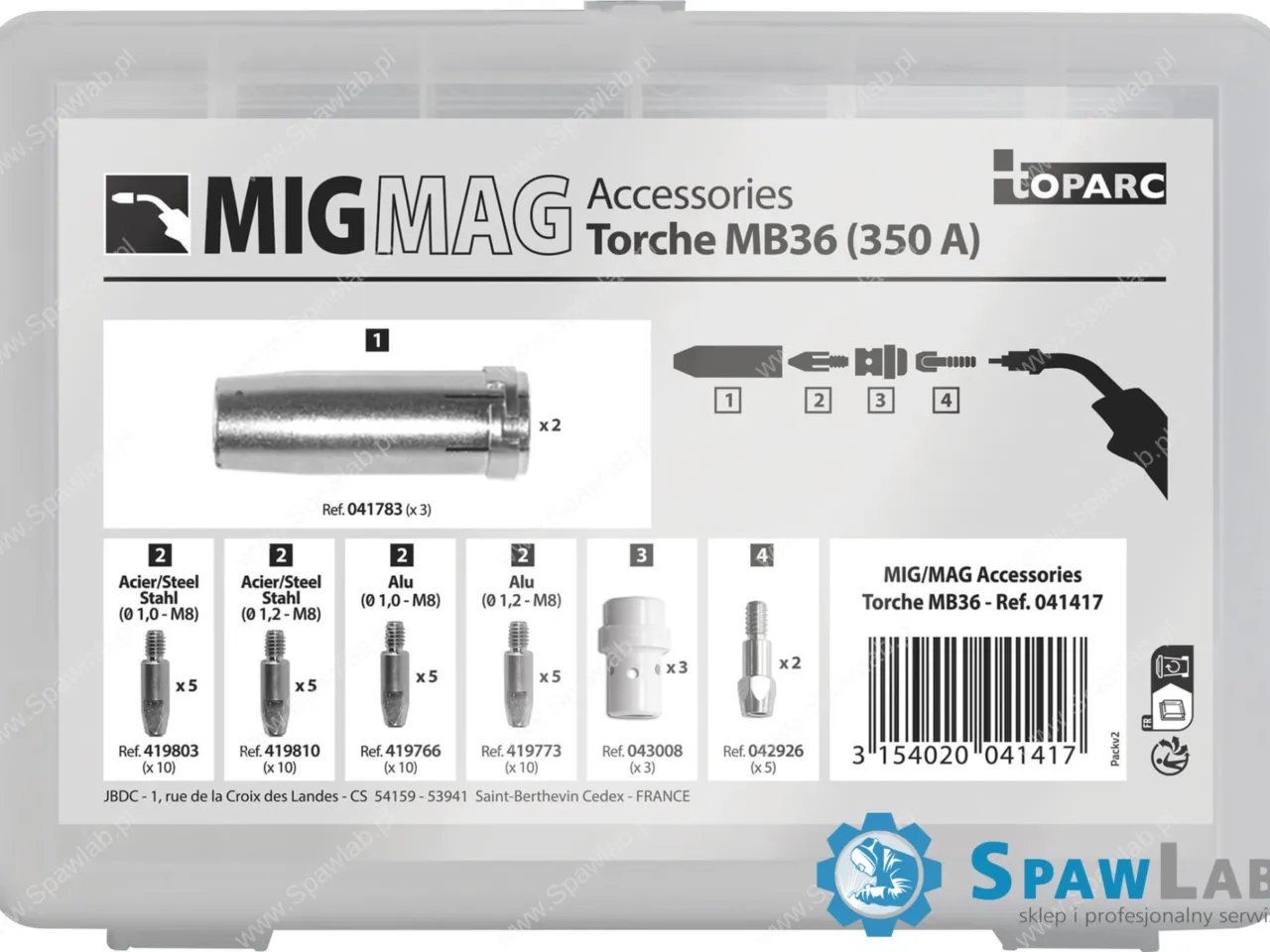 GYS MB36 Torch ACC. KIT (MIG 350A) 41417, zdjęcie 4