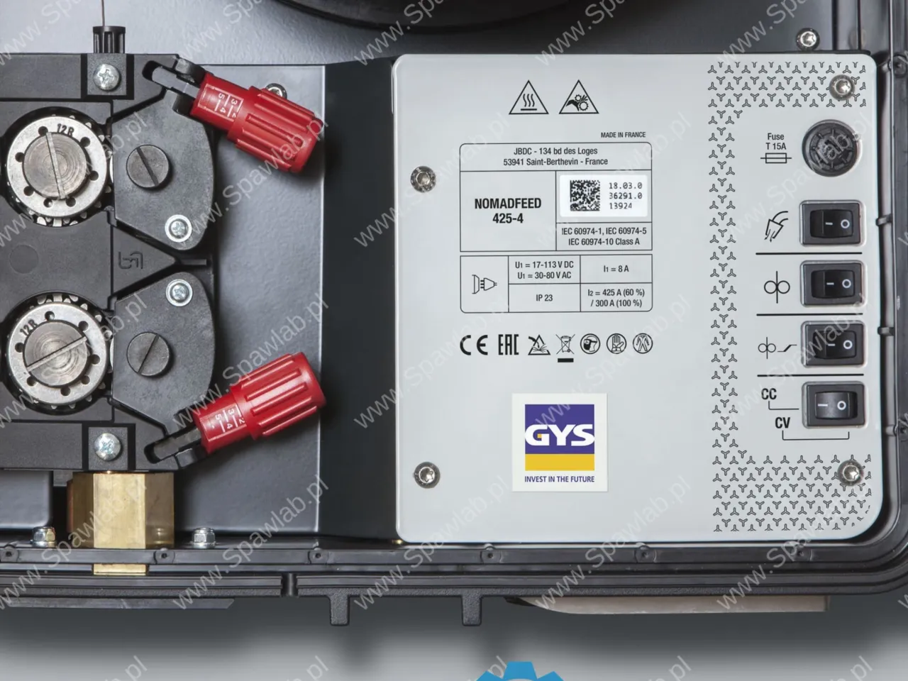 GYS Nomadfeed 425-4 AIR Wire Feeder 36291, zdjęcie 3