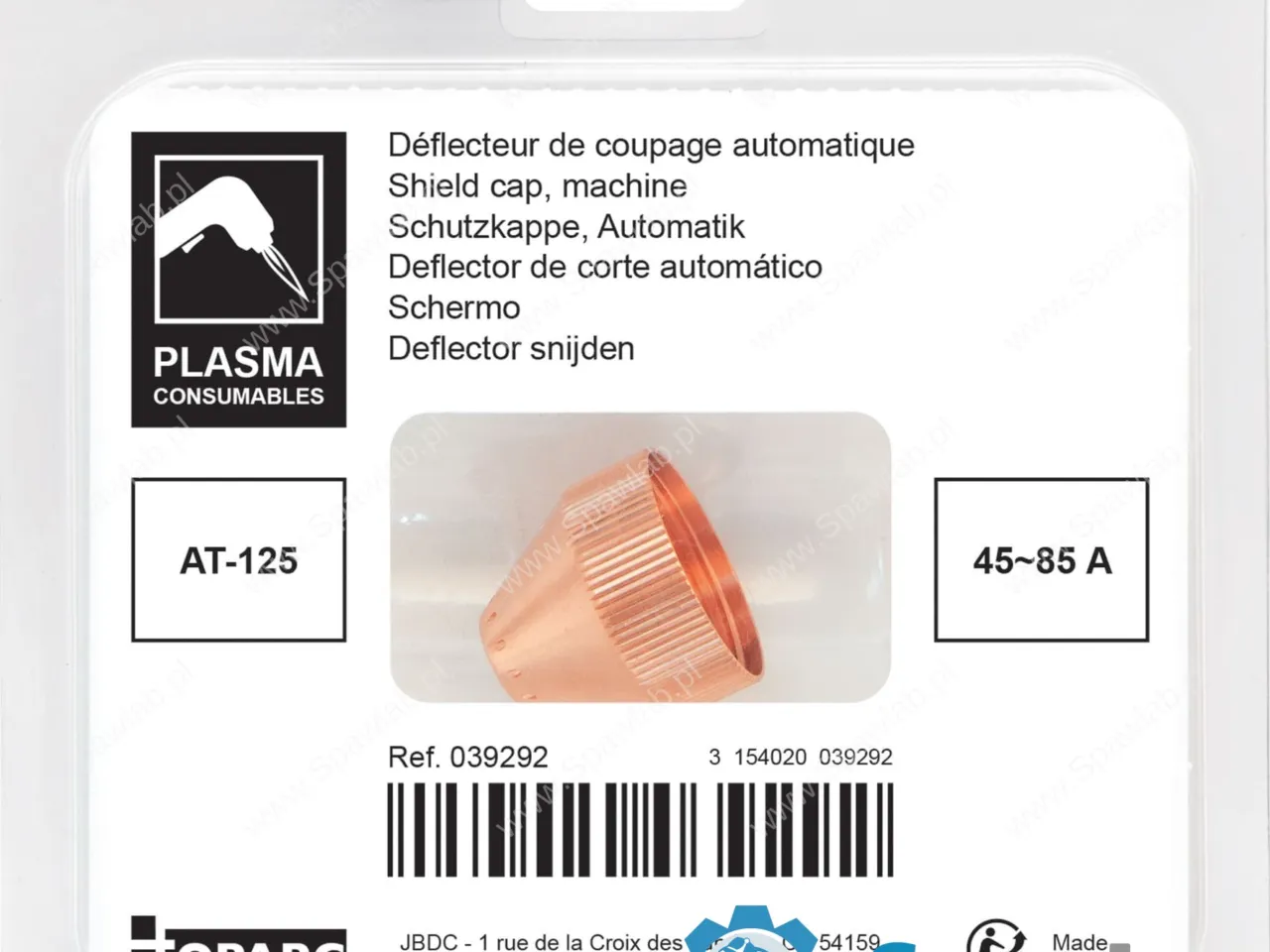 GYS Osłona deflektora 45/85A AT-125 39292, zdjęcie 2