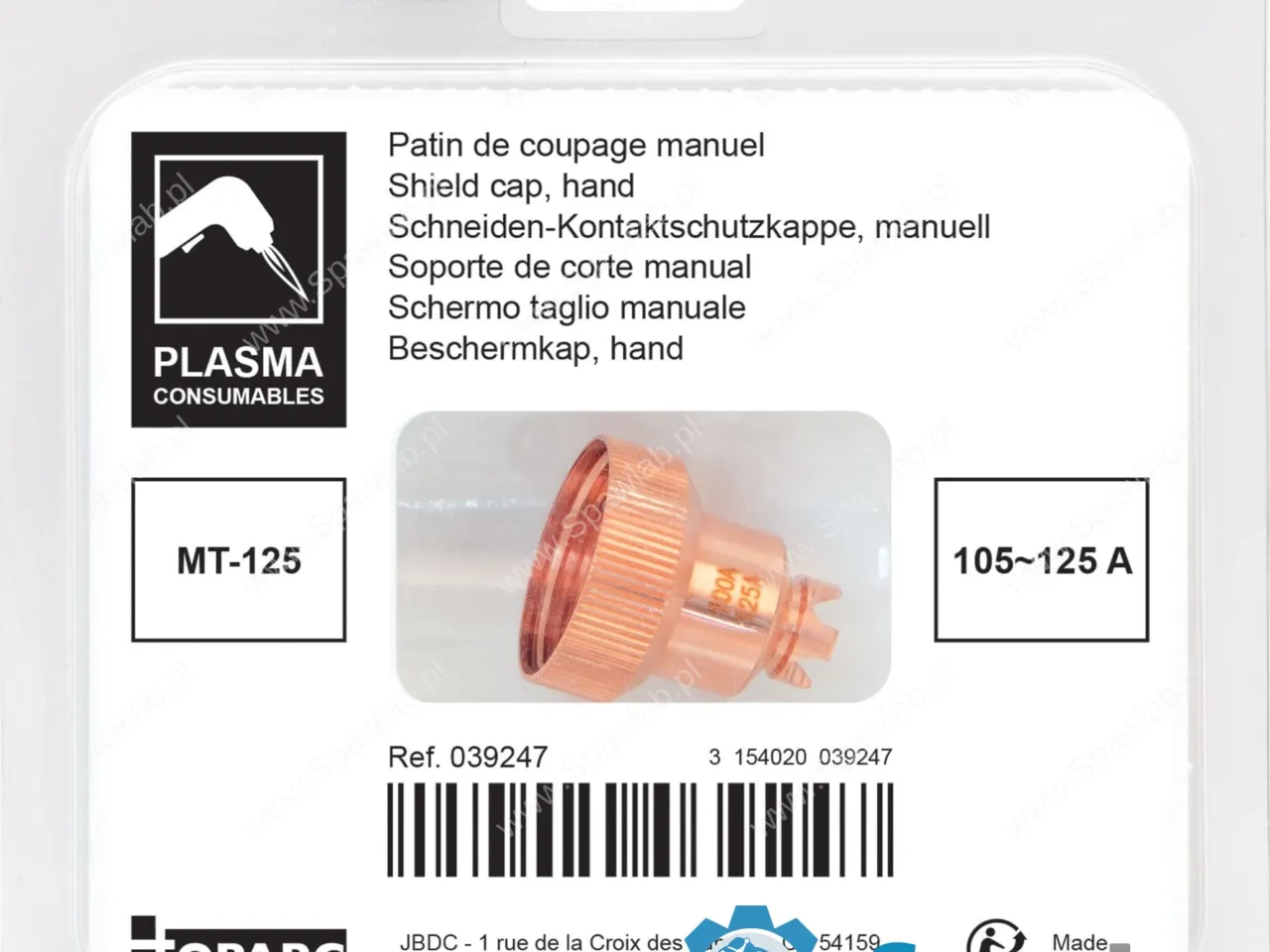 GYS Osłona tnąca 105/125A MT-125 39247, zdjęcie 2