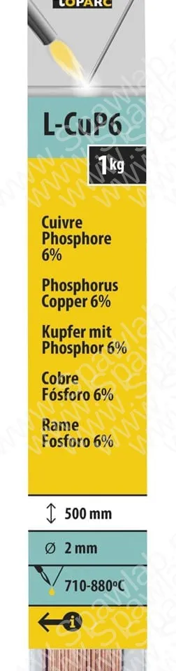 GYS Pręty do lutowania miedź-fosfor 6% 2mm 1kg 47211