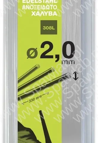 GYS Pręty spawalnicze TIG (X40) - Stal nierdzewna (308L) Ø2.0 - 330mm (BLISTER) 87255