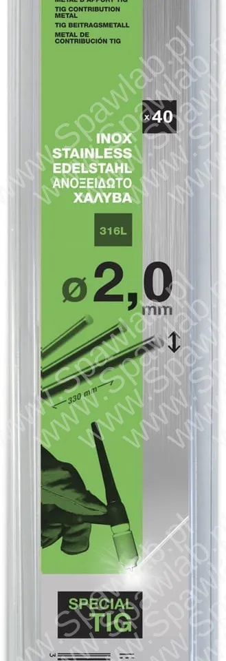 GYS Pręty TIG Stal Nierdzewna 316L Ø2.0 330mm 87279