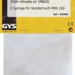GYS Zestaw 5 sprężyn dyszy palnika MIG 250A 42995, zdjęcie 2