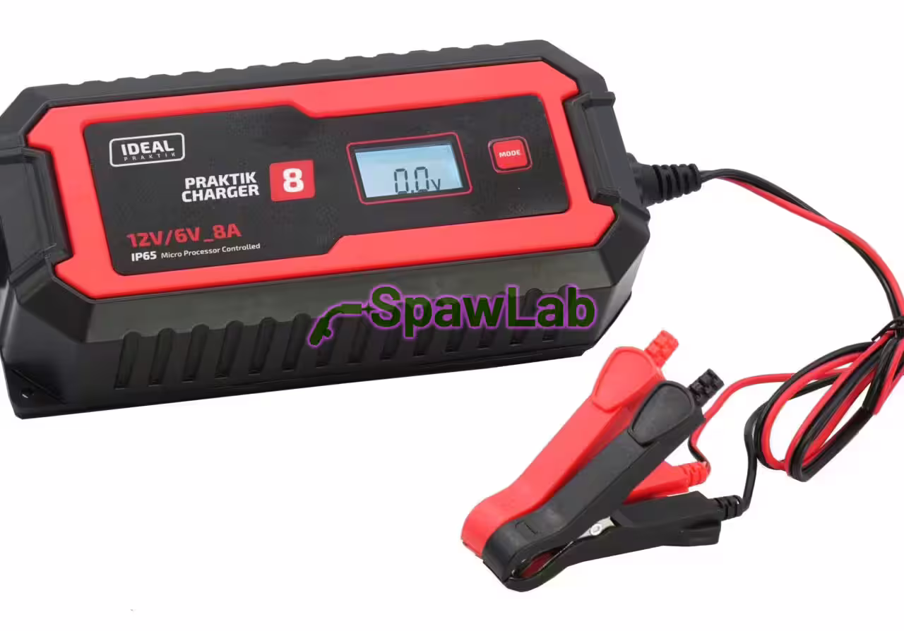 Ideal Praktik Charger 8 LCD 6/12V