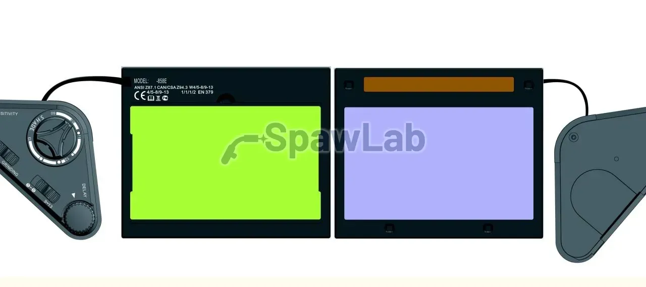 Ideal Przyłbica automatycz. APS-858E BLUE niebieska, zdjęcie 2