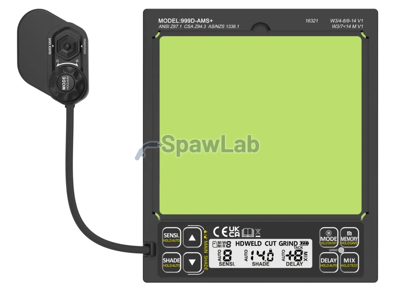 Ideal Przyłbica automatyczna APS Pro 999D-AMS+ BLACK Tru, zdjęcie 2