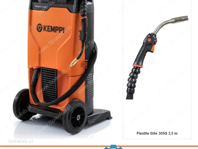 Kemppi Kempact 253A, chłodzony gazem, uchwyt GXe 305G 3,5 m