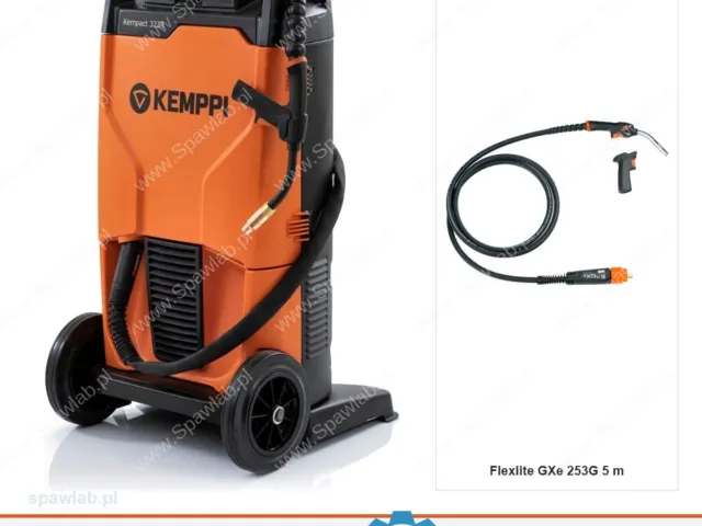 Kemppi Kempact 323R, chłodzony gazem, uchwyt GXe 253G 5 m