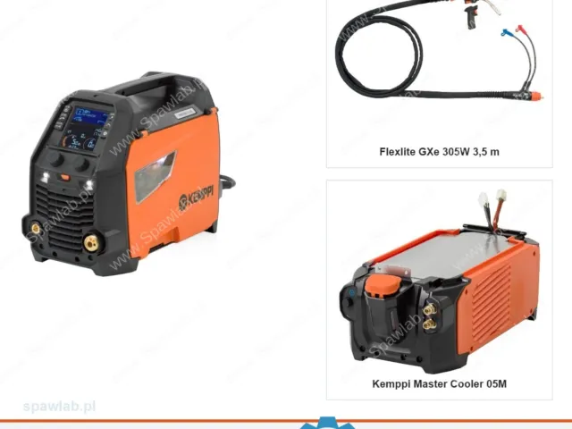 Kemppi Master M 205 GM, chłodzony cieczą, uchwyt GXe 305W 3,5 m