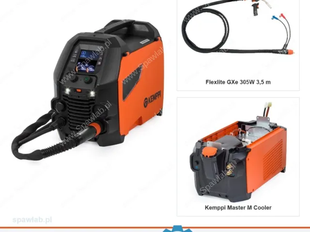 Kemppi Master M 353 G, chłodzony cieczą, uchwyt GXe 305W 3,5 m