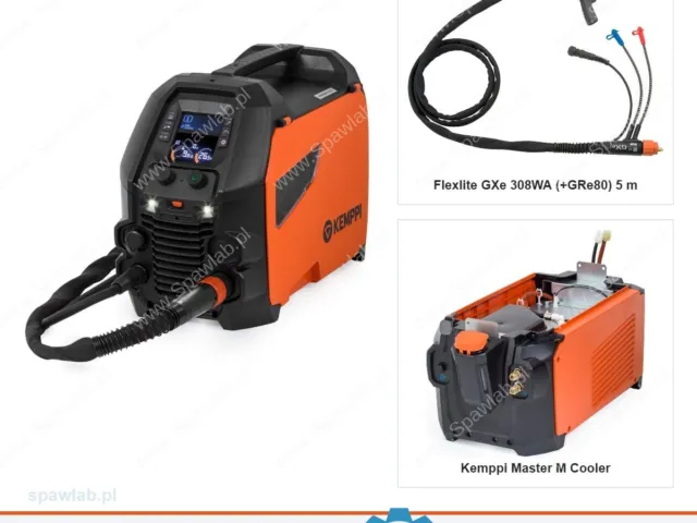 Kemppi Master M 353 G, chłodzony cieczą, uchwyt GXe 308WA 5 m