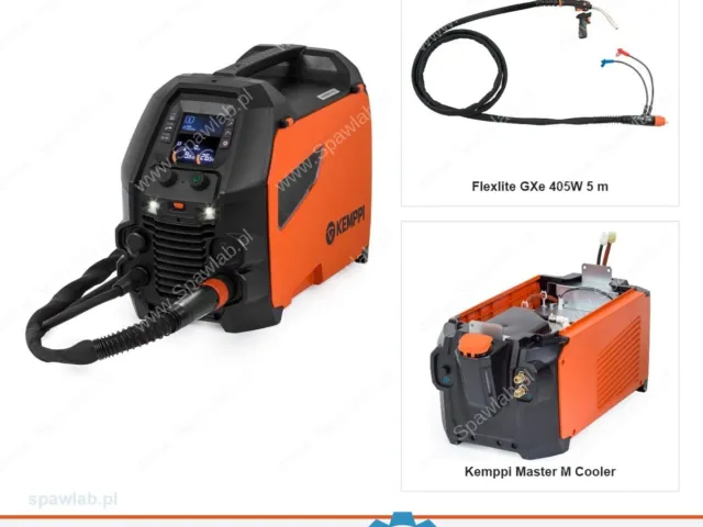Kemppi Master M 353 G, chłodzony cieczą, uchwyt GXe 405W 5 m