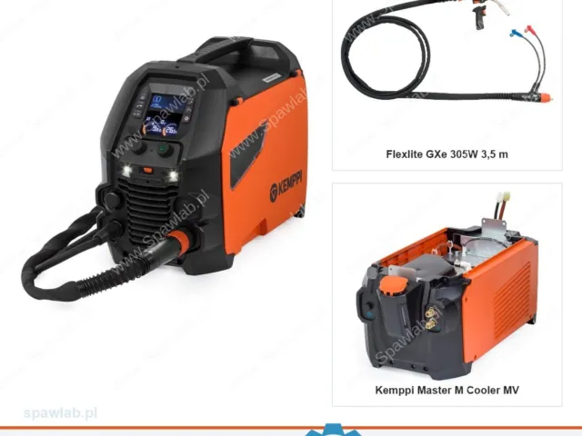 Kemppi Master M 353 GM, chłodzony cieczą, uchwyt GXe 305W 3,5 m