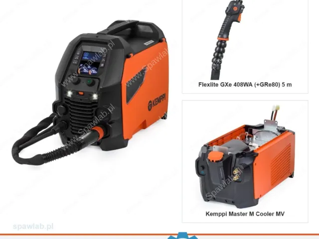 Kemppi Master M 353 GM, chłodzony cieczą, uchwyt GXe 408WA 5 m