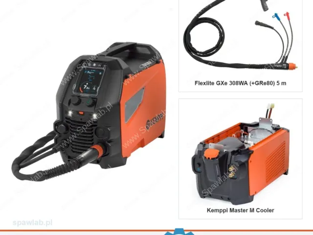 Kemppi Master M 358 G, chłodzony cieczą, uchwyt GXe 308WA 5 m