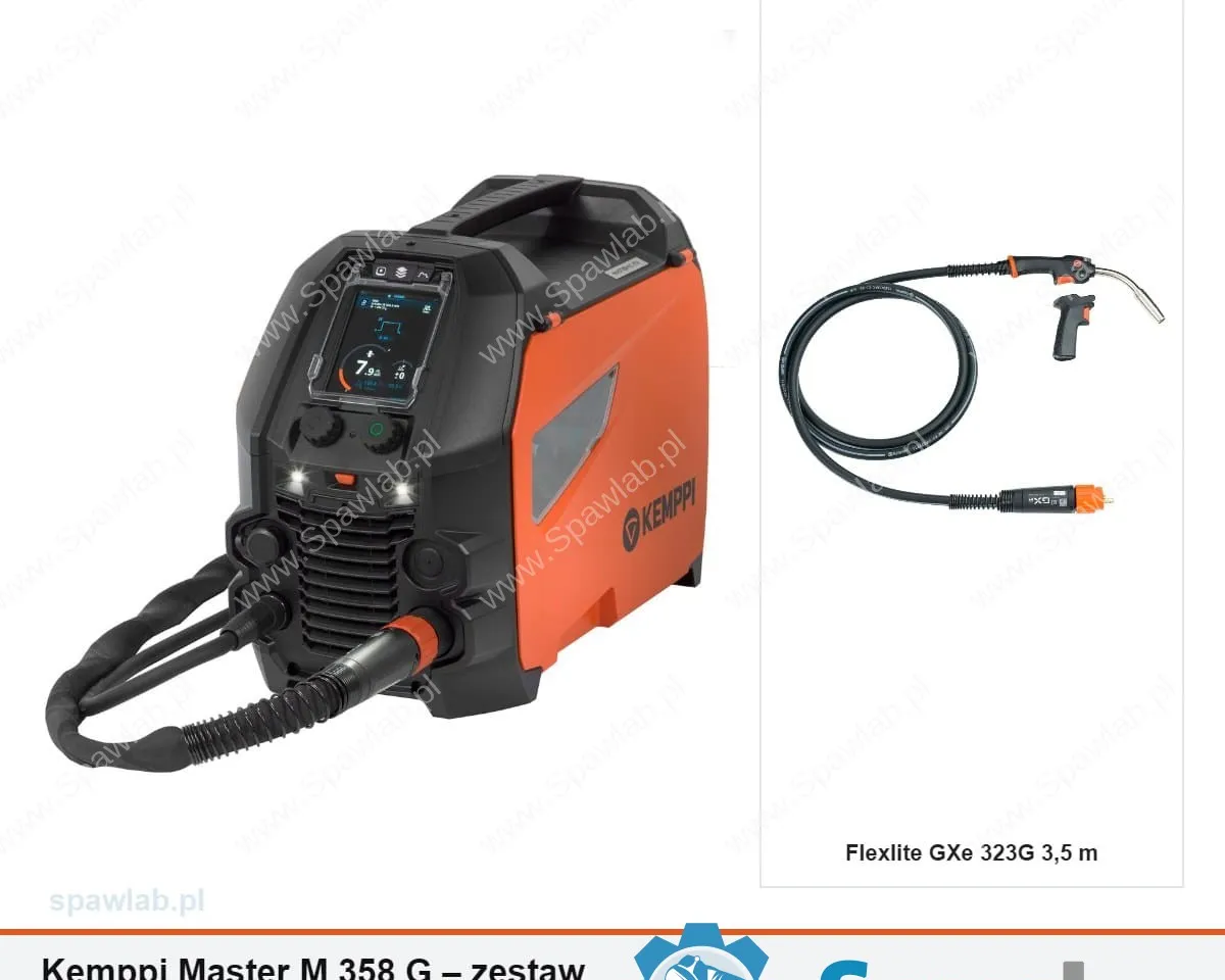 Kemppi Master M 358 G, chłodzony gazem, uchwyt GXe 323G 3,5 m