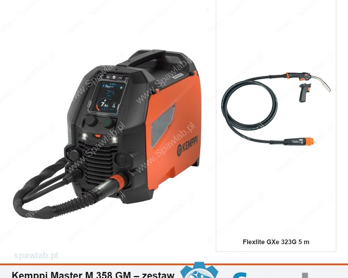 Kemppi Master M 358 GM, chłodzony gazem, uchwyt GXe 323G 5 m
