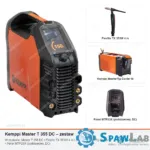 Kemppi Master T 355 DC, chłodzony cieczą, panel podstawowy, uchwyt TX 353W 4 m