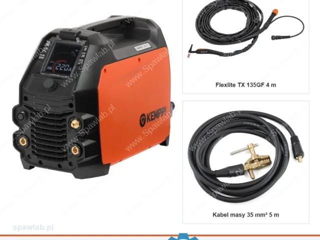 Kemppi Minarc T 223 ACDC GM, chłodzony gazem, uchwyt TX 135GF 4 m