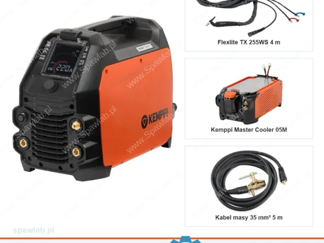 Kemppi Minarc T 223 ACDC GM, chłodzony cieczą, uchwyt TX 255WS 4 m