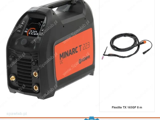 Kemppi Minarc T 223 DC, chłodzony gazem, uchwyt TX 165GF 8 m