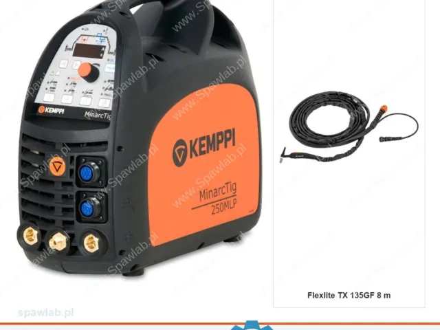 Kemppi MinarcTig 250 MLP, chłodzony gazem, uchwyt TX 135GF 8 m