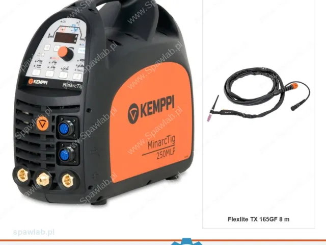 Kemppi MinarcTig 250 MLP, chłodzony gazem, uchwyt TX 165GF 8 m