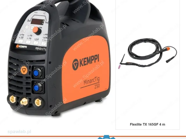 Kemppi MinarcTig 250, chłodzony gazem, uchwyt TX 165GF 4 m