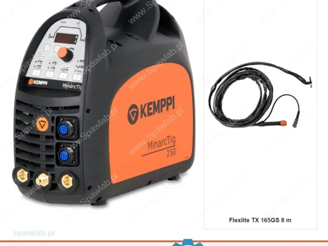 Kemppi MinarcTig 250, chłodzony gazem, uchwyt TX 165GS 8 m
