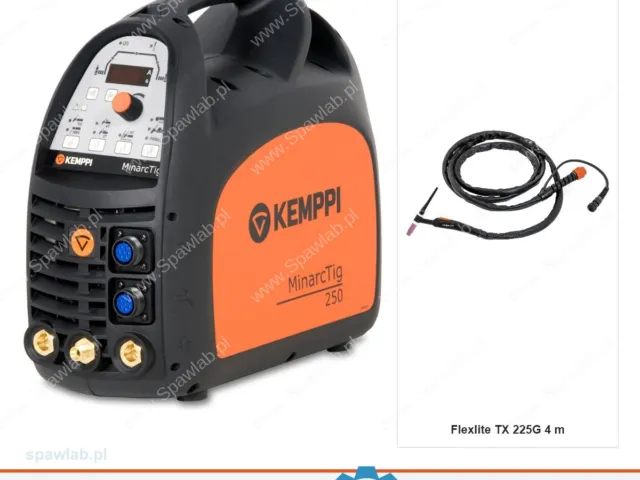Kemppi MinarcTig 250, chłodzony gazem, uchwyt TX 225G 4 m