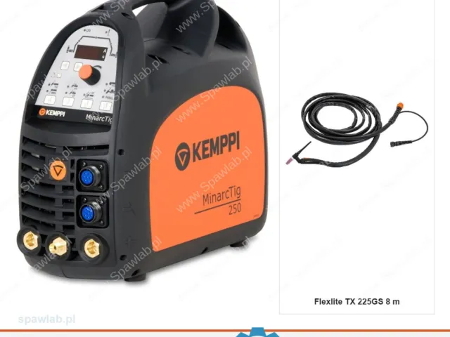 Kemppi MinarcTig 250, chłodzony gazem, uchwyt TX 225GS 8 m